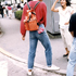 ストリートファッション,ストリートスナップ,ファッションスナップ,across,アクロス,1985年,85年,1985年9月,85年9月,リュック,ポーター,porter,吉田カバン